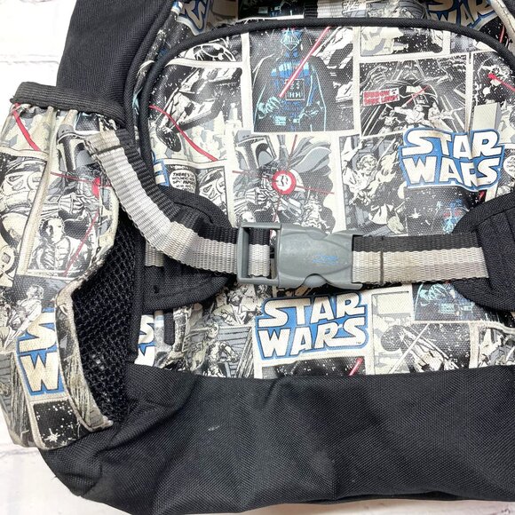 Pottery Barn Kids Star Wars Comics Glow-in-the-Dark Print Mackenzie 17" Backpack - Picture 3 of 14